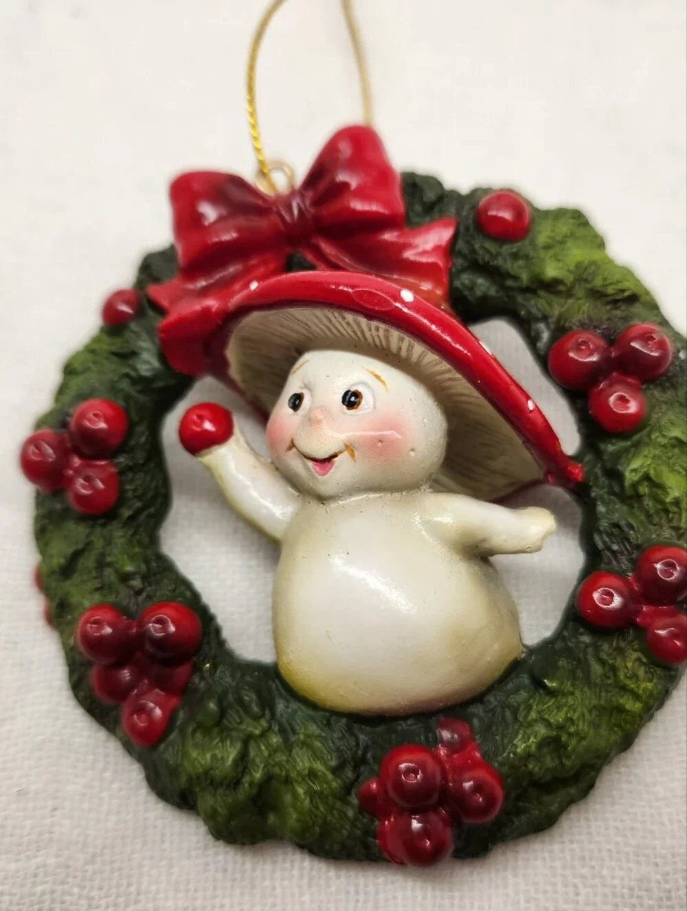 kurt adler Merry Little mushroom Christmas Ornament